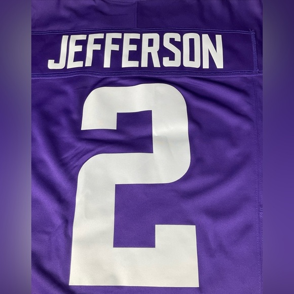 Justin Jefferson Nike On Field Minnesota Vikings Mens XL Purple NFL Jersey - Picture 8 of 13